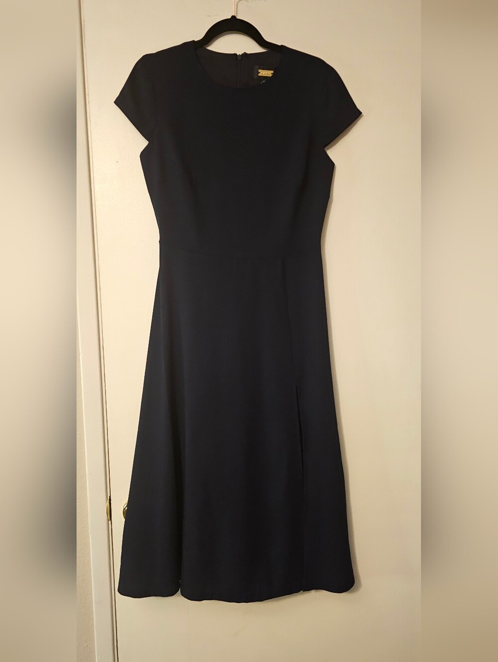 Alexia Admor Navy Blue Cap Sleeve Midi Dress – Size 6